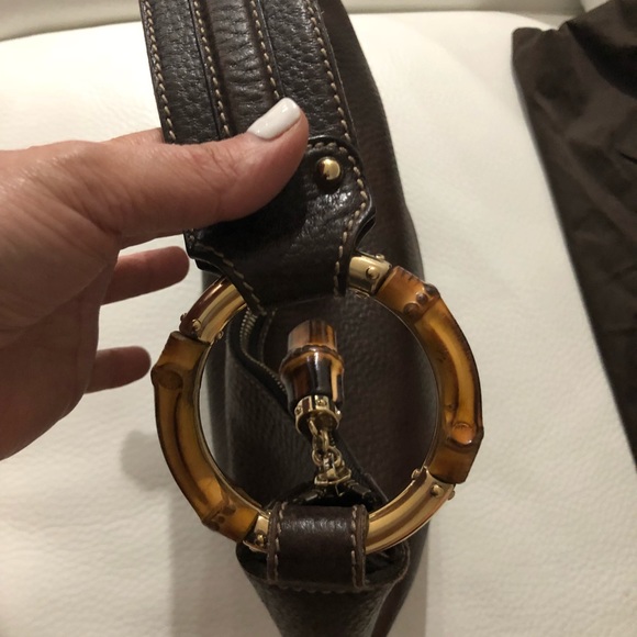 GUCCI BAMBOO RING HOBO - Picture 4 of 8